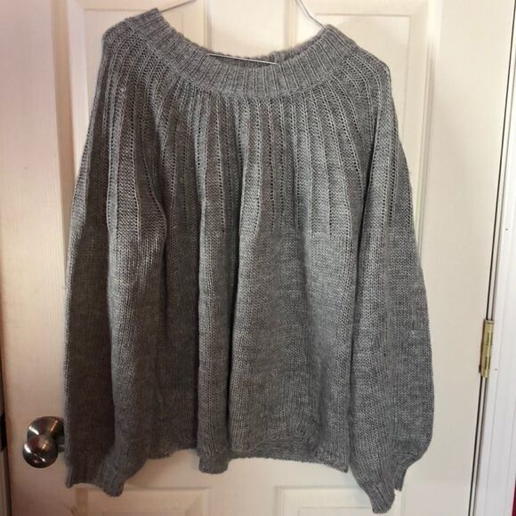 Promesa lt grey knitted sweater sz M/L - Picture 1 of 5